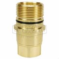 Dixon DQC W Wingstyle Interchange Female Plug, 1-1/4-11 Nominal, Female BSPP, Brass W10BF10-B